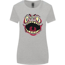 Four Eyed Scary Monster Halloween Womens Wider Cut T-Shirt Sports Grey