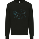Fox Celtic Zodiac Sign Kids Sweatshirt Jumper Black