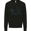 Fox Celtic Zodiac Sign Mens Sweatshirt Jumper Black