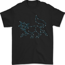 Fox Celtic Zodiac Sign Mens T-Shirt 100% Cotton Black