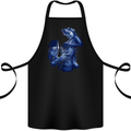 Frankenstein Tattooing Marilyn Halloween Cotton Apron 100% Organic Black