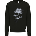 Freaky Skulll Biker Gothic Kids Sweatshirt Jumper Black