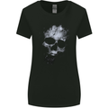 Freaky Skulll Biker Gothic Womens Wider Cut T-Shirt Black