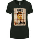 Free El Chapo Cocaine Drugs Cartel Womens Wider Cut T-Shirt Black