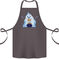 Free Hugs Iceberg and Ship Environment Cotton Apron 100% Organic Dark Grey