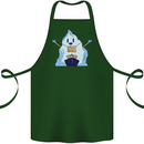 Free Hugs Iceberg and Ship Environment Cotton Apron 100% Organic Forest Green