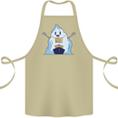 Free Hugs Iceberg and Ship Environment Cotton Apron 100% Organic Khaki