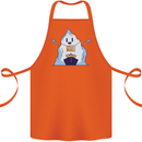 Free Hugs Iceberg and Ship Environment Cotton Apron 100% Organic Orange