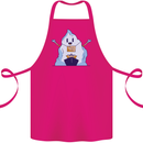 Free Hugs Iceberg and Ship Environment Cotton Apron 100% Organic Pink