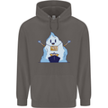 Free Hugs Iceberg and Ship Environment Mens 80% Cotton Hoodie Charcoal