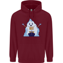 Free Hugs Iceberg and Ship Environment Mens 80% Cotton Hoodie Maroon