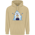 Free Hugs Iceberg and Ship Environment Mens 80% Cotton Hoodie Sand