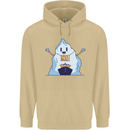 Free Hugs Iceberg and Ship Environment Mens 80% Cotton Hoodie Sand