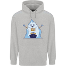 Free Hugs Iceberg and Ship Environment Mens 80% Cotton Hoodie Sports Grey