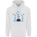 Free Hugs Iceberg and Ship Environment Mens 80% Cotton Hoodie White