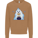 Free Hugs Iceberg and Ship Environment Mens Sweatshirt Jumper Caramel Latte