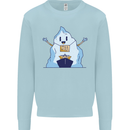 Free Hugs Iceberg and Ship Environment Mens Sweatshirt Jumper Light Blue