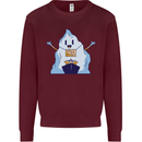 Free Hugs Iceberg and Ship Environment Mens Sweatshirt Jumper Maroon