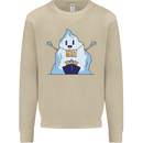 Free Hugs Iceberg and Ship Environment Mens Sweatshirt Jumper Sand