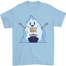 Free Hugs Iceberg and Ship Environment Mens T-Shirt Cotton Gildan Light Blue