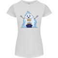 Free Hugs Iceberg and Ship Environment Womens Petite Cut T-Shirt White