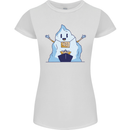 Free Hugs Iceberg and Ship Environment Womens Petite Cut T-Shirt White
