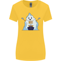 Free Hugs Iceberg and Ship Environment Womens Wider Cut T-Shirt Yellow