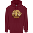 Free Kisses Animals Cow Monkey Giraffe Childrens Kids Hoodie Maroon