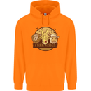 Free Kisses Animals Cow Monkey Giraffe Childrens Kids Hoodie Orange
