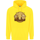 Free Kisses Animals Cow Monkey Giraffe Childrens Kids Hoodie Yellow