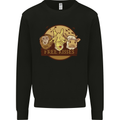 Free Kisses Animals Cow Monkey Giraffe Kids Sweatshirt Jumper Black