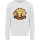 Free Kisses Animals Cow Monkey Giraffe Kids Sweatshirt Jumper White