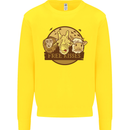 Free Kisses Animals Cow Monkey Giraffe Kids Sweatshirt Jumper Yellow