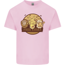 Free Kisses Animals Cow Monkey Giraffe Kids T-Shirt Childrens Light Pink