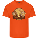 Free Kisses Animals Cow Monkey Giraffe Kids T-Shirt Childrens Orange