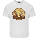 Free Kisses Animals Cow Monkey Giraffe Kids T-Shirt Childrens White