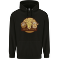 Free Kisses Animals Cow Monkey Giraffe Mens 80% Cotton Hoodie Black