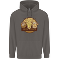 Free Kisses Animals Cow Monkey Giraffe Mens 80% Cotton Hoodie Charcoal