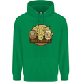 Free Kisses Animals Cow Monkey Giraffe Mens 80% Cotton Hoodie Irish Green