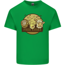 Free Kisses Animals Cow Monkey Giraffe Mens Cotton T-Shirt Tee Top Irish Green