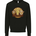Free Kisses Animals Cow Monkey Giraffe Mens Sweatshirt Jumper Black