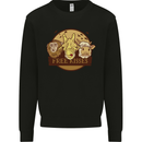 Free Kisses Animals Cow Monkey Giraffe Mens Sweatshirt Jumper Black
