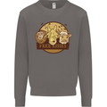 Free Kisses Animals Cow Monkey Giraffe Mens Sweatshirt Jumper Charcoal