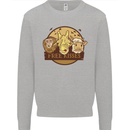 Free Kisses Animals Cow Monkey Giraffe Mens Sweatshirt Jumper Sports Grey