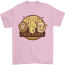 Free Kisses Animals Cow Monkey Giraffe Mens T-Shirt 100% Cotton Light Pink