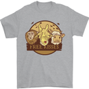 Free Kisses Animals Cow Monkey Giraffe Mens T-Shirt 100% Cotton Sports Grey