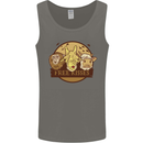 Free Kisses Animals Cow Monkey Giraffe Mens Vest Tank Top Charcoal