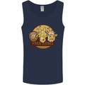 Free Kisses Animals Cow Monkey Giraffe Mens Vest Tank Top Navy Blue