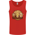 Free Kisses Animals Cow Monkey Giraffe Mens Vest Tank Top Red