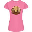 Free Kisses Animals Cow Monkey Giraffe Womens Petite Cut T-Shirt Azalea